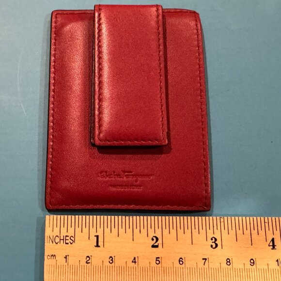 Ferragamo Gancini Card Holder with Money Clip - Picture 3 of 4